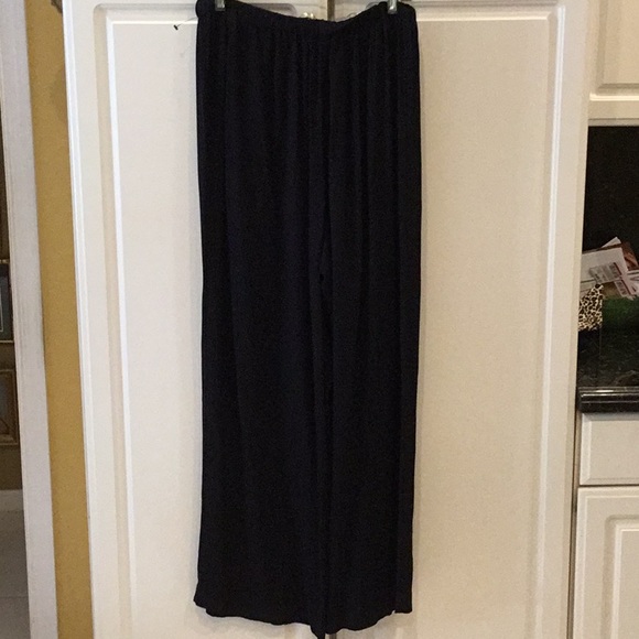 Carole Little Black Drawstring Palazzo Pants - Picture 4 of 5